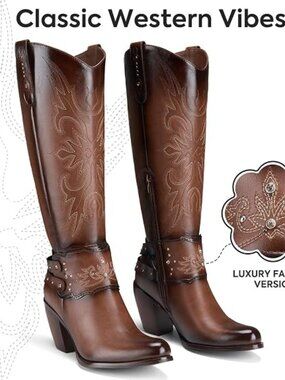 Cowboy Boots for Women, Cowgirl Boots Knee High